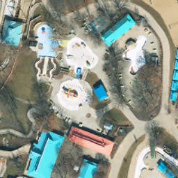 Volleyball Court, MO — aerial view