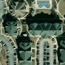 Volleyball Court, Columbia, MD — aerial view