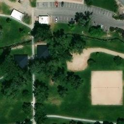 Sand Volleyball Court, Carson City, NV — aerial view