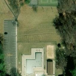 Volleyball Court, Olney, MD — aerial view