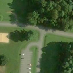 Sand Volleyball Court, MD — aerial view