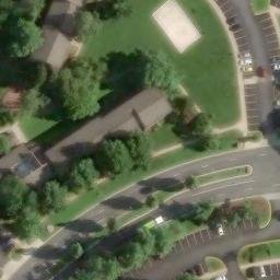 Sand Volleyball Court, Gaithersburg, MD — aerial view