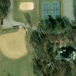 Volleyball Court, Savage, MD — aerial view