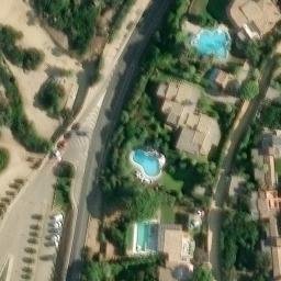 Sand Volleyball Court — aerial view