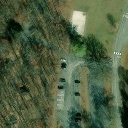 Sand Volleyball Court, Redland, MD — aerial view