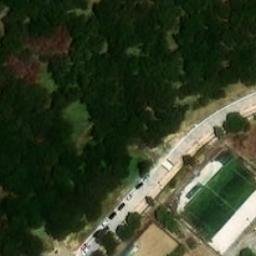 Sand Volleyball Court — aerial view