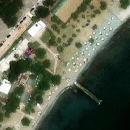 Sand Volleyball Court — aerial view