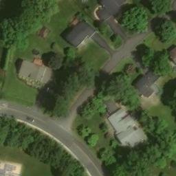 Volleyball Court, Cloverly, MD — aerial view
