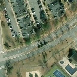 Sand Volleyball Court, Odenton, MD — aerial view