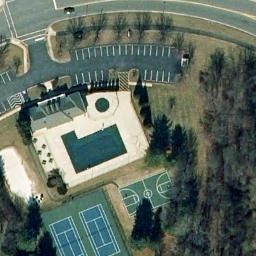 Greenway Volleyball Court — aerial view