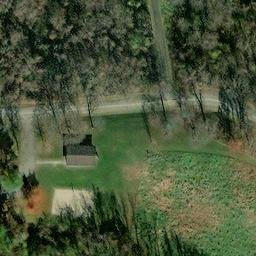 Sand Volleyball Court, Delshire, OH — aerial view