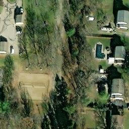 Sand Volleyball Court, Cherry Grove, OH — aerial view
