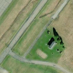Sand Volleyball Court, OH — aerial view