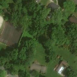 Sand Volleyball Court, Colesville, MD — aerial view