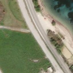 Sand Volleyball Court — aerial view