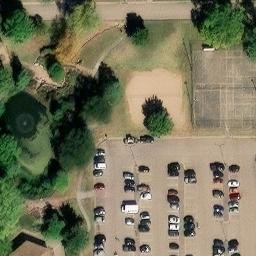 Gage Park Sand Volleyball Courts — aerial view