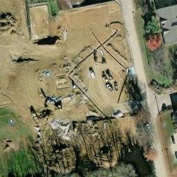 Sand Volleyball Court, Fort Mitchell, KY — aerial view