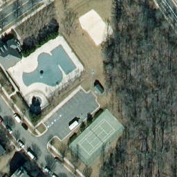 Volleyball Court, Belmont, VA — aerial view