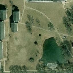 Sand Volleyball Court, South Laurel, MD — aerial view