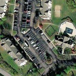 Volleyball Court, Highland Heights, KY — aerial view