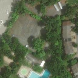 Sand Volleyball Court, Kemp Mill, MD — aerial view