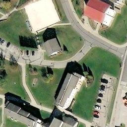 Sand Volleyball Court, Highland Heights, KY — aerial view