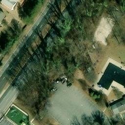 Sand Volleyball Court, Burnt Mills, MD — aerial view