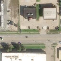 Sand Volleyball Court, Topeka, KS — aerial view