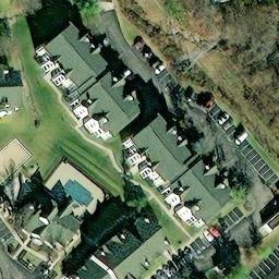 Volleyball Court, Highland Heights, KY — aerial view