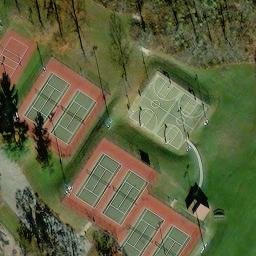 Volleyball Court, Burlington, KY — aerial view