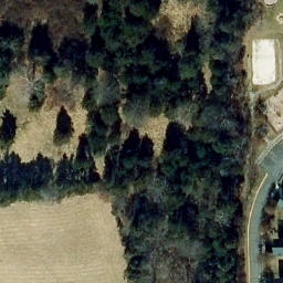 Volleyball Court, Broadlands, VA — aerial view