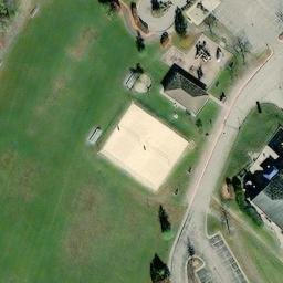 Volleyball Court, Edgewood, KY — aerial view