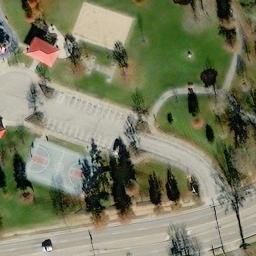 Volleyball Court, Florence, KY — aerial view
