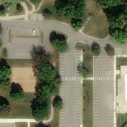 Sand Volleyball Court, Lenexa, KS — aerial view