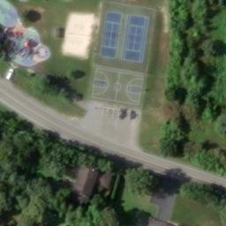 Volleyball Court, NJ — aerial view