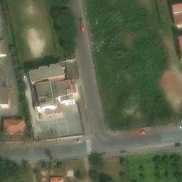 Volleyball Court near Lamezia Terme — aerial view