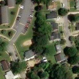 Sand Volleyball Court, Hyattsville, MD — aerial view
