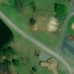 Sand Volleyball Court, VA — aerial view