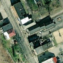 Sand Volleyball Court, New Richmond, OH — aerial view