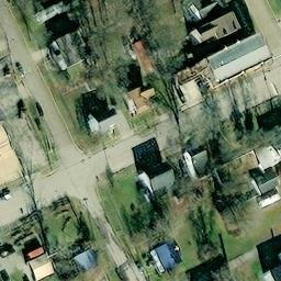 Sand Volleyball Court, New Richmond, OH — aerial view