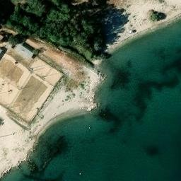Sand Volleyball Court — aerial view
