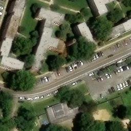 Sand Volleyball Court, Mount Rainier, MD — aerial view