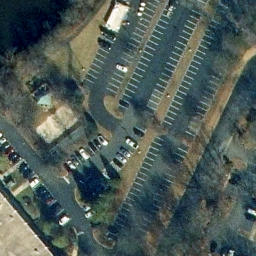 Volleyball Court, Reston, VA — aerial view