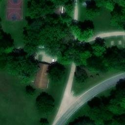 Volleyball Court, IL — aerial view