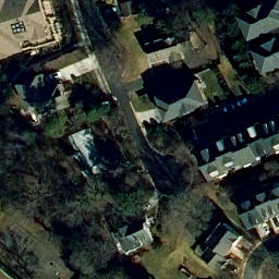 Volleyball Court, Tysons, VA — aerial view