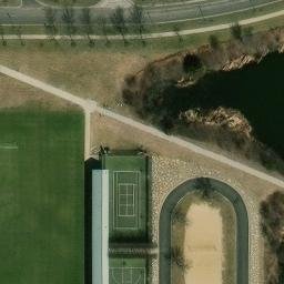 Sand Volleyball — aerial view