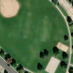Volleyball Court, Colorado Springs, CO — aerial view