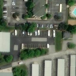 Sand Volleyball Court, Columbia, MO — aerial view