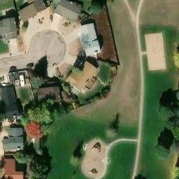 Sand Volleyball Court, Colorado Springs, CO — aerial view