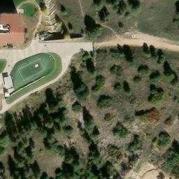 Volleyball Court, Colorado Springs, CO — aerial view